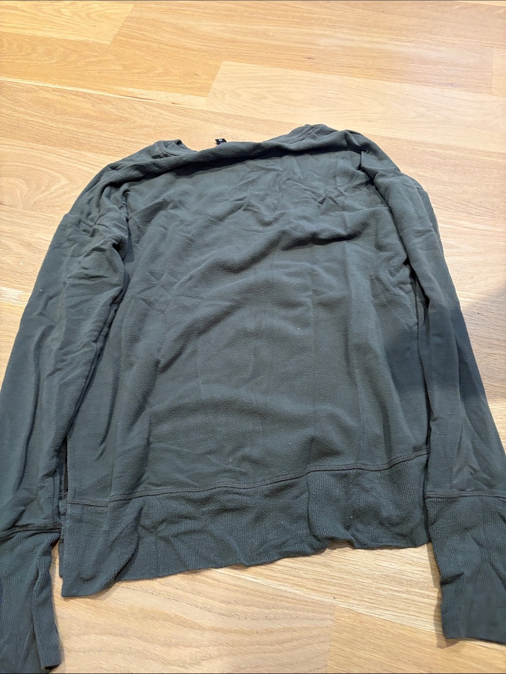 Athleta Olive Green Thermal Crewneck Pullover - Picture 7 of 7